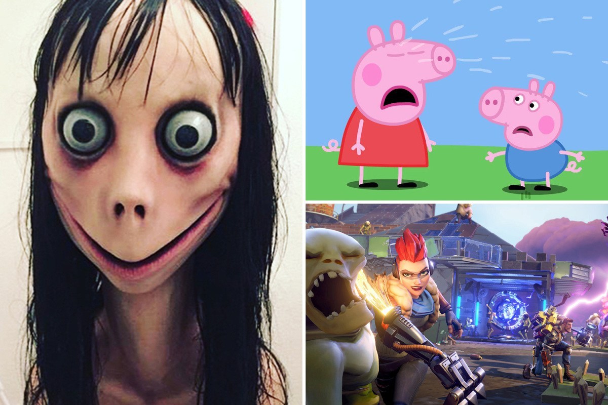 Momo Challenge in Peppa Pig and Fortnite videos as YouTube